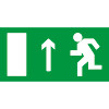Знак E12 Направление к эвакуационному выходу прямо (Пленка 150х300 мм)